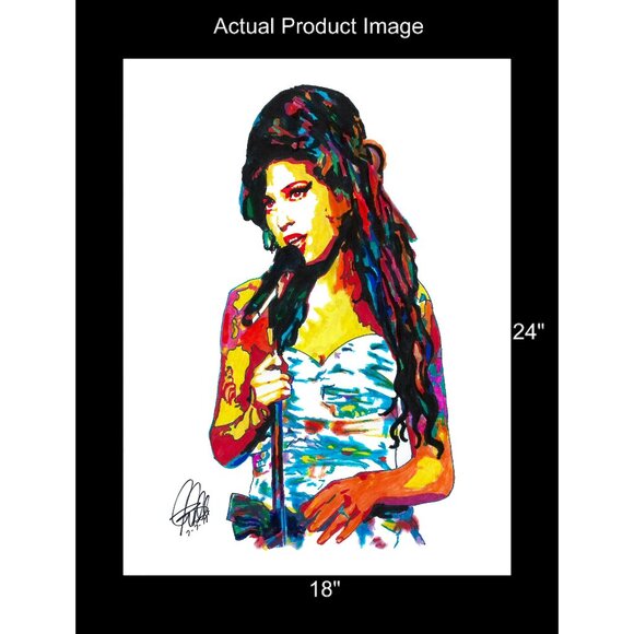 Amy Winehouse Singer Soul Music Poster Print Wall Art 18x24 - Picture 2 of 5